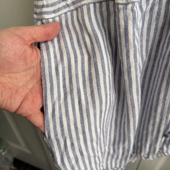 Universal Thread linen blend striped romper size XL - Picture 3 of 7